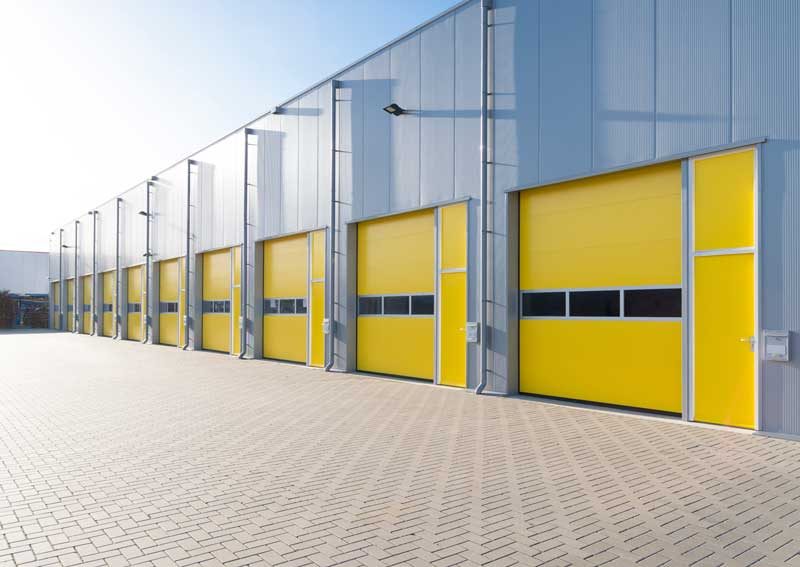 Clean, organized commercial job site